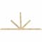 Ekena Millwork Saratoga Rough Sawn Timber Gable Bracket, Douglas Fir, 108"W x 68"H x 2"D x 4"F, 15/12 Pitch GBW108X68X0204SAR00RDF - alternate 5